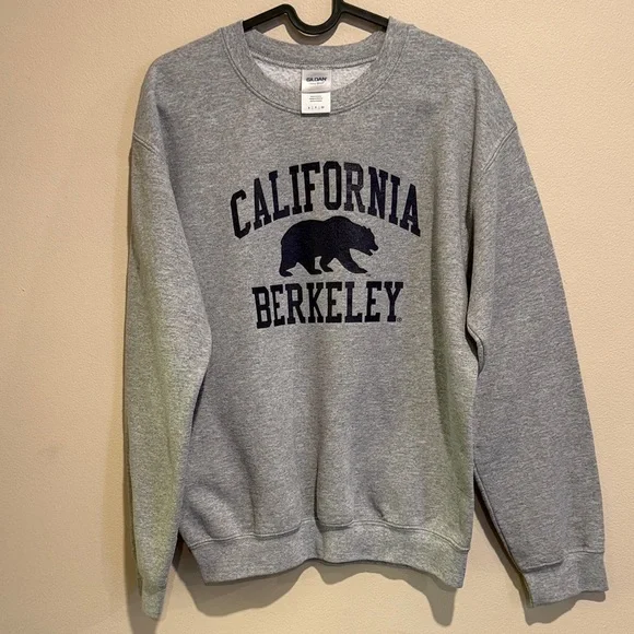 💚Gray University of California at Berkeley Bears Unisex Sweatshirt Versatile - Picture 4 of 5
